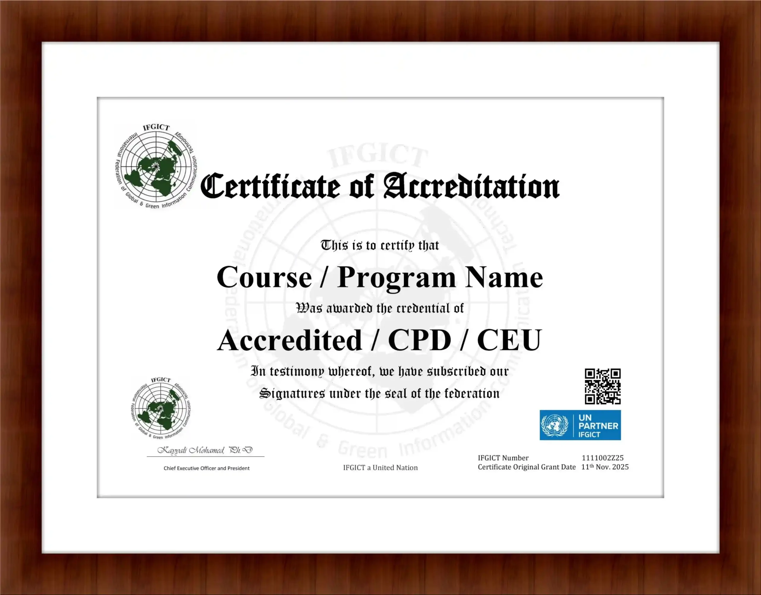 Course Accreditation Bodies