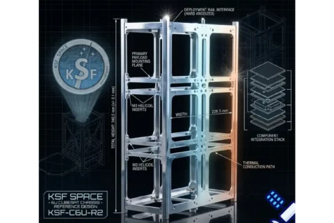 6u nanosatellite cubesat frame chassis structure