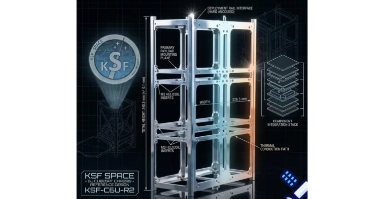 6u nanosatellite cubesat frame chassis structure