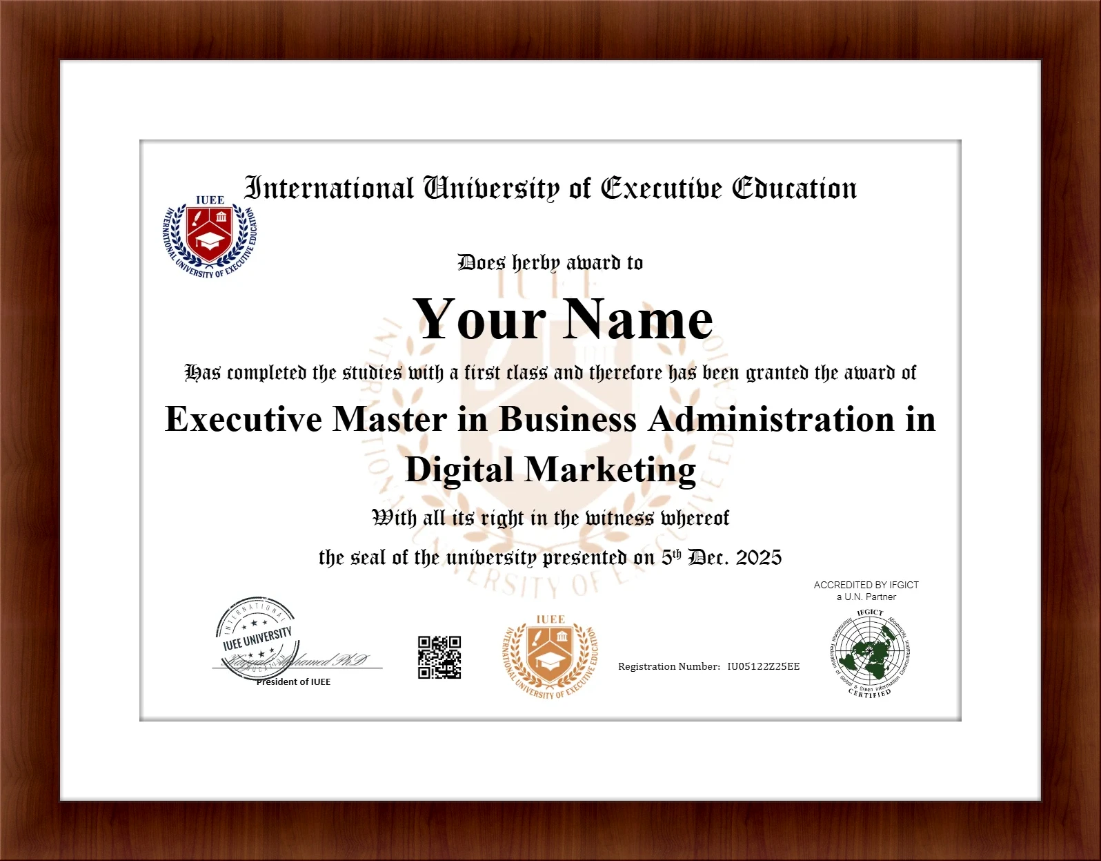 Executive MBA in Digital Marketing