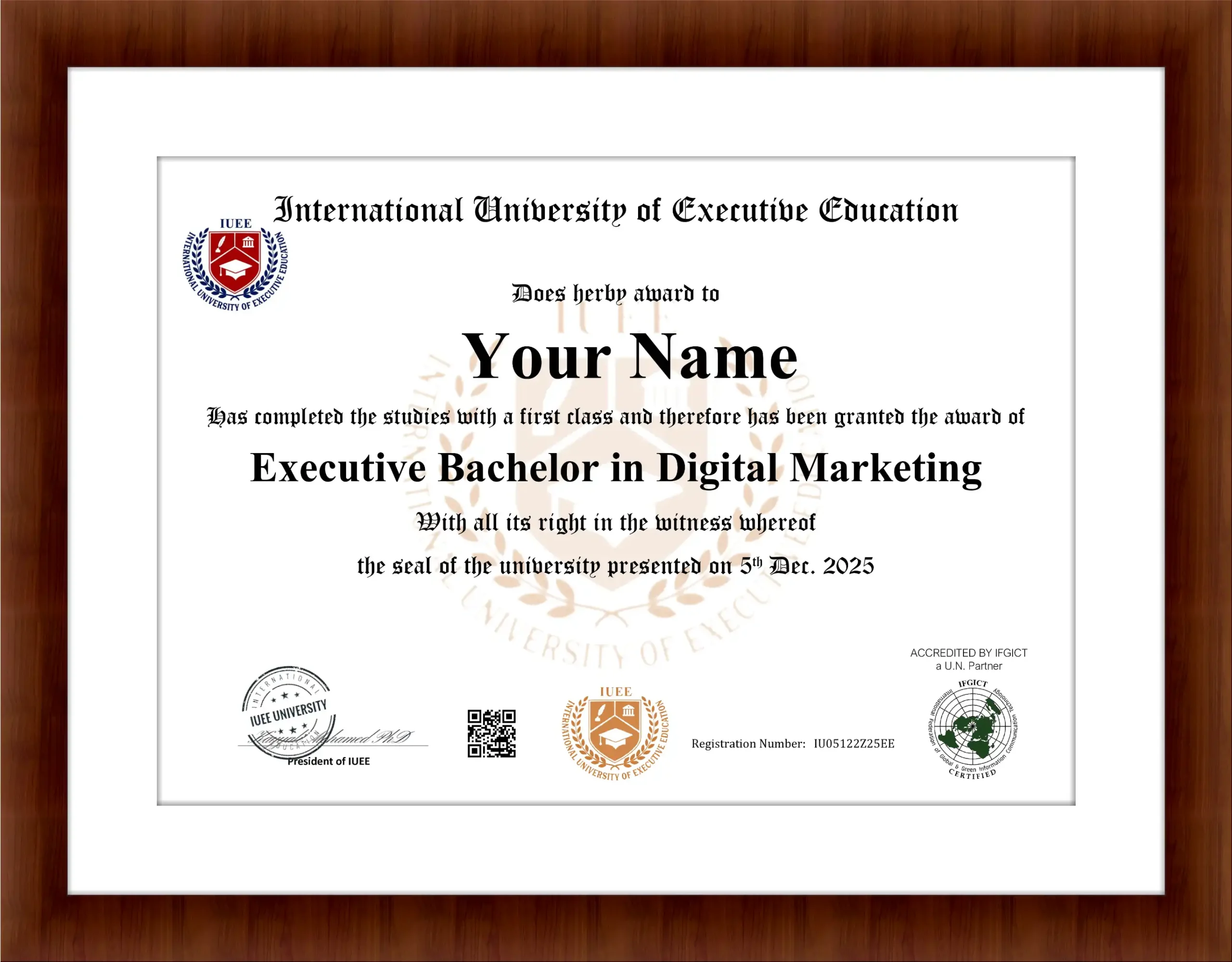 Executive Bachelor in Digital Marketing Online