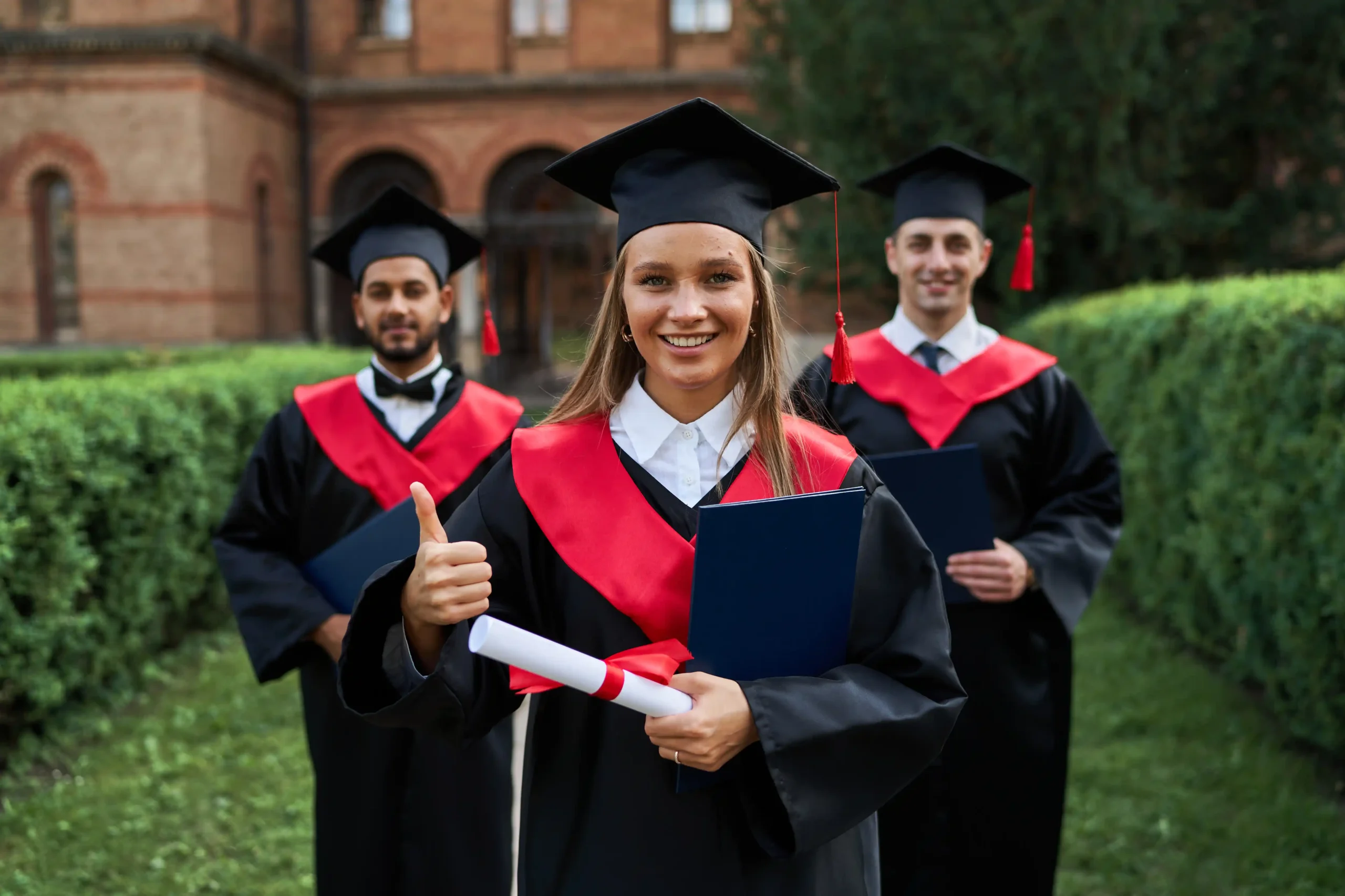Students studying
