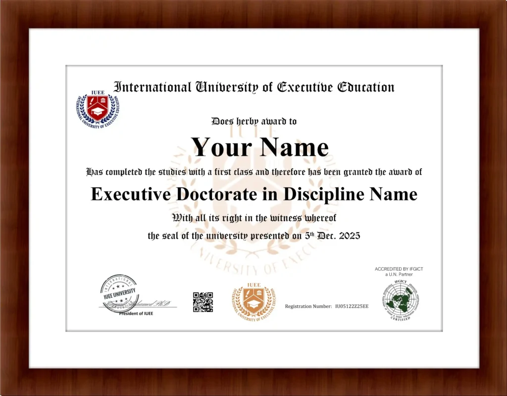 online executive doctorate