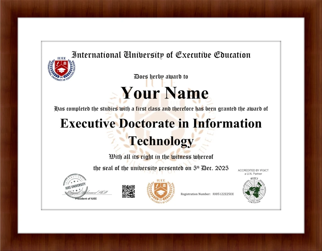 Online Executive Doctorate in it